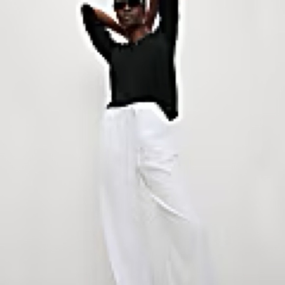 M&S White Linen Pants